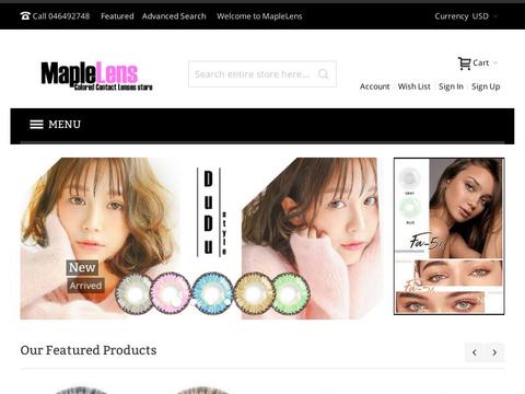 Maplelens.Com Coupons and Promo Code