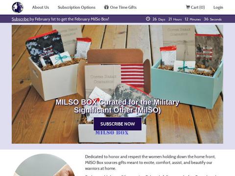 Milsobox.Cratejoy.Com Coupons and Promo Code