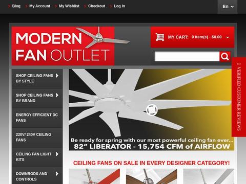 Modern Fan Outlet Coupons and Promo Code