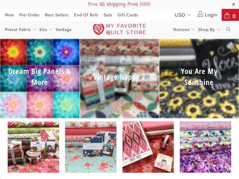My Favorite Quilt Store Coupons and Promo Code