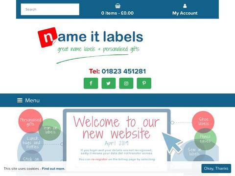Nameitlabels.Co.Uk Coupons and Promo Code
