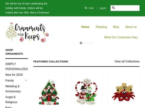 Ornamentsforkeeps.Com Coupons and Promo Code