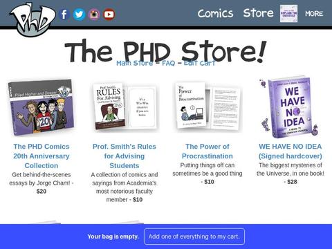 Phdcomics.Store Coupons and Promo Code