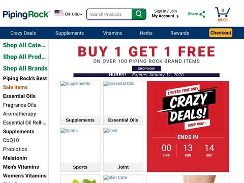 Piping Rock Coupons and Promo Code