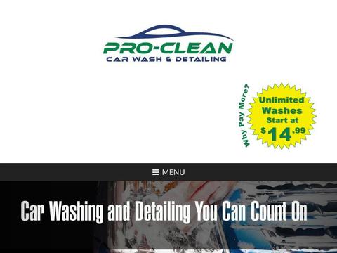 Pro-Clean Car Wash Coupons and Promo Code