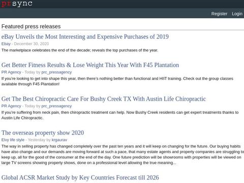 Prsync.Com Coupons and Promo Code