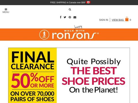 Ronsons.Ca Coupons and Promo Code