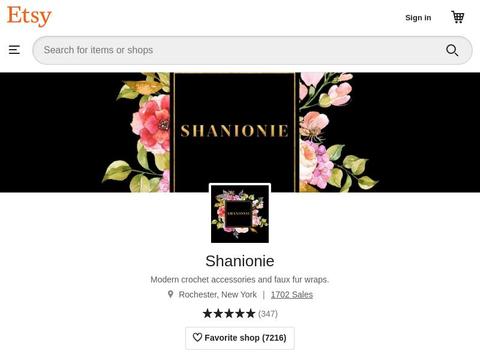 Shanionie.Etsy.Com Coupons and Promo Code