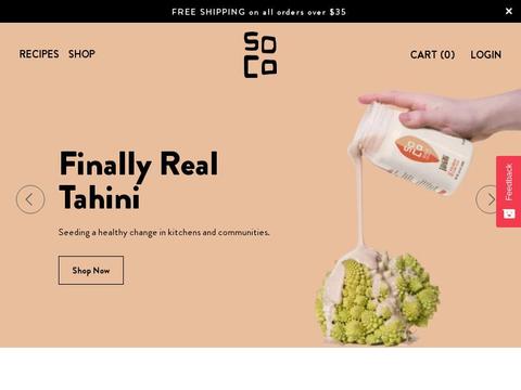 SoCo Tahini Coupons and Promo Code