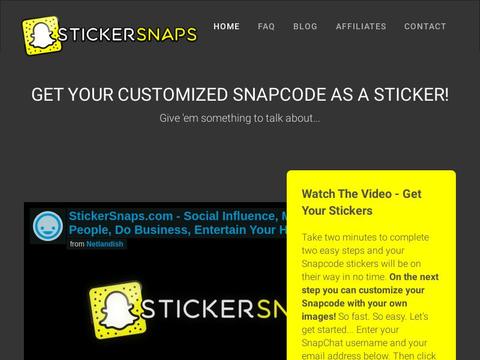 Stickersnaps.com Coupons and Promo Code