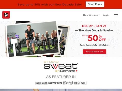 Studio Sweat On Demand Coupons and Promo Code