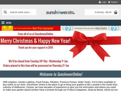 Sunshoweronline.Com.Au Coupons and Promo Code