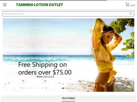 Tanning Lotion Outlet Coupons and Promo Code