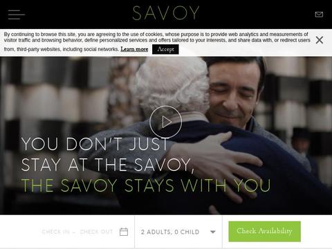The Savoy Hotel In London Coupons and Promo Code