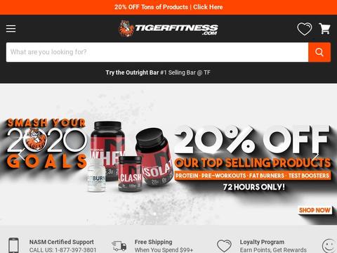 Tigerfitness.com Coupons Tigerfitness.com Coupons and Promo Code