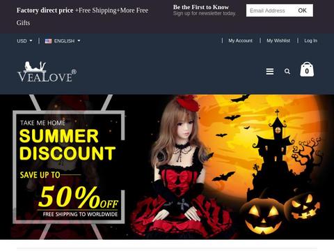 Vealove Coupons and Promo Code