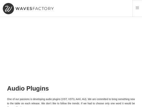 Wavesfactory.Com Coupons and Promo Code