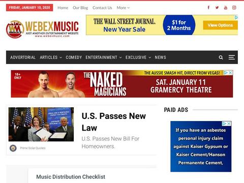 Webexmusic.com Coupons and Promo Code