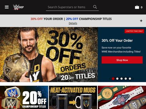WWE Shop Coupons and Promo Code